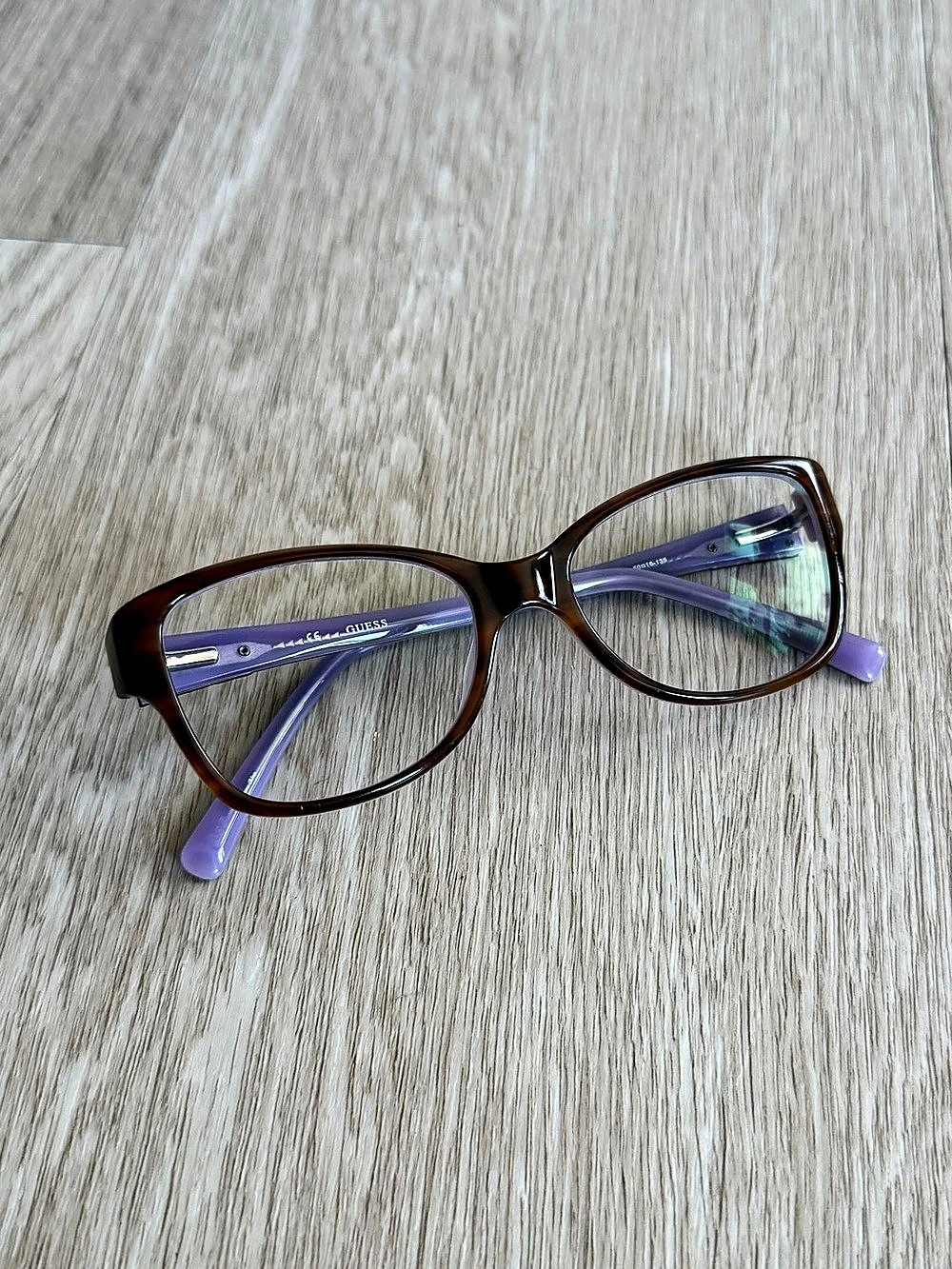 GUESS GU2273 Eyeglasses For Frames Womens 50-16-135 Brown Marble/Lavender
